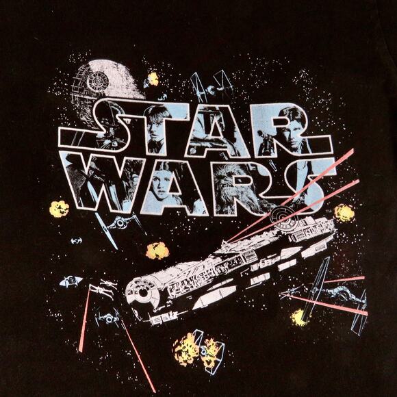 Star Wars Graphic T-Shirt Small Retro Galaxy Crewneck - Picture 5 of 5